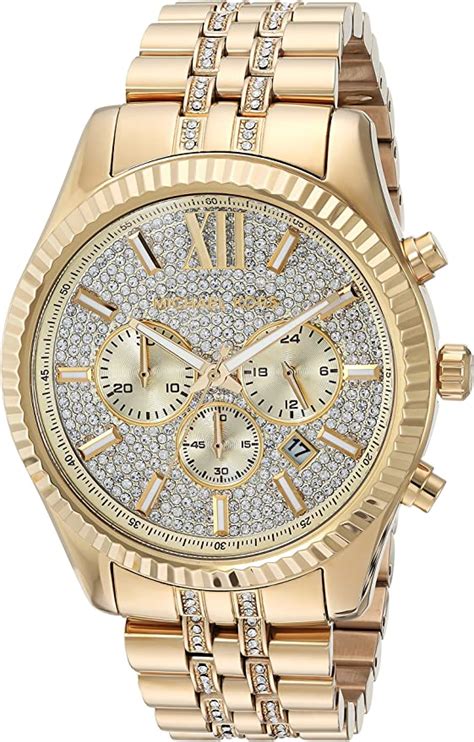 Michael Kors Men's MK8579 Analog Display Analog Quartz Gold .